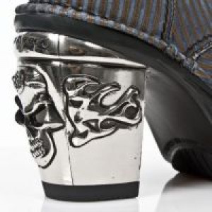  M.8358-R9 VISCONTE AZUL ORO PL NEGRO NRK TACON SKULL ACERO New Rock M.8358-R9 -  
