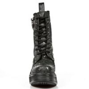  M.8358-S1 VINTAGE FLOWER NEGRO, PLATAFORA NRK T.SKULL New Rock M.8358-S1 -  