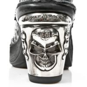  M.8358-S1 VINTAGE FLOWER NEGRO, PLATAFORA NRK T.SKULL New Rock M.8358-S1 -  