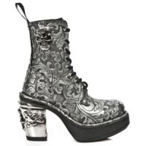  M.8358-S4 OAKNUTS GRAFITO-PLATA, PLATAF.NEGRO TACON SKULL AC New Rock M.8358-S4 -  