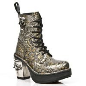  M.8358-S7 OAKNUTS ORO, PLATF NEGRO TACON SKULL ACERO New Rock M.8358-S7 -  