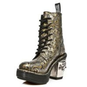  M.8358-S7 OAKNUTS ORO, PLATF NEGRO TACON SKULL ACERO New Rock M.8358-S7 -  