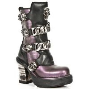  M.8360-C2 ANTIK LILA ITALI NEGRO PERFORADO CUADR PL NEGRO NR New Rock M.8360-C2 -  