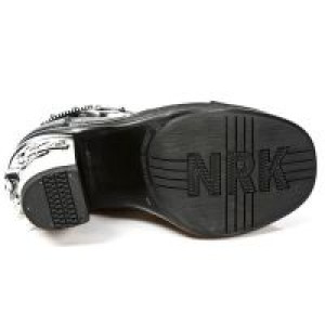  M.8361 ITALI NEGRO VINTAGE FLOWER NEGRO PLATF. NRK SKULL New Rock M.8361-S1 -  