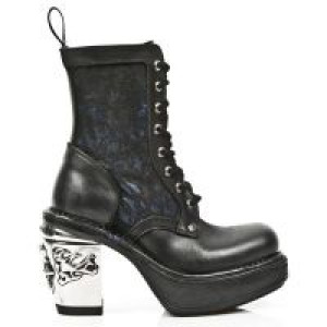  M.8363-C5 ITALI NEGRO BOX AZUL METAL ENCAJE 54 PL NRK SKULL New Rock M.8363-C5 -  