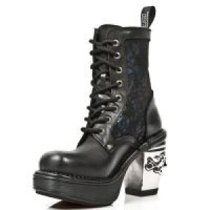  M.8363-C5 ITALI NEGRO BOX AZUL METAL ENCAJE 54 PL NRK SKULL New Rock M.8363-C5 -  