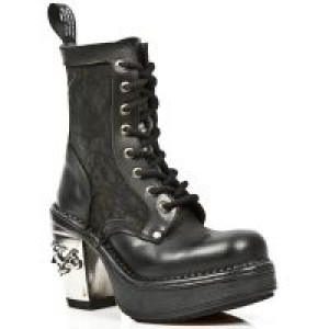  M.8363-C6 ITALI NEGRO NAPA NEGRO ENCAJE 54 PL NRK SKULL ACER New Rock M.8363-C6 -  