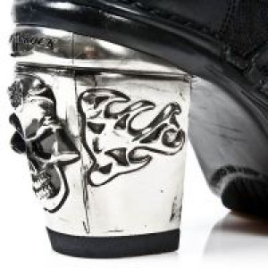  M.8363-C6 ITALI NEGRO NAPA NEGRO ENCAJE 54 PL NRK SKULL ACER New Rock M.8363-C6 -  