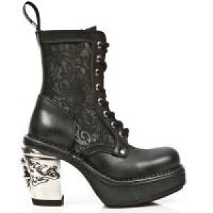  M.8363-C7 ITALI NEGRO BOX PLANE ENCAJE 54 PL NRK SKULL ACERO New Rock M.8363-C7 -  