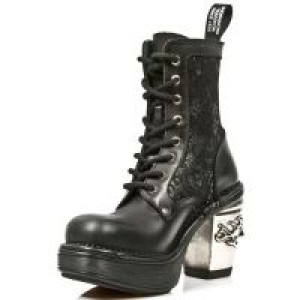  M.8363-C7 ITALI NEGRO BOX PLANE ENCAJE 54 PL NRK SKULL ACERO New Rock M.8363-C7 -  