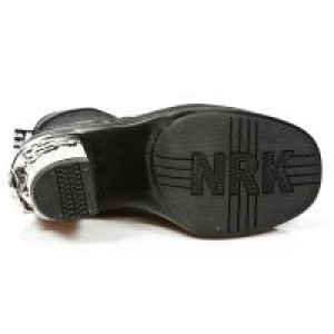  M.8363-C7 ITALI NEGRO BOX PLANE ENCAJE 54 PL NRK SKULL ACERO New Rock M.8363-C7 -  