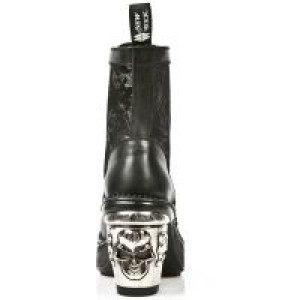  M.8363-C7 ITALI NEGRO BOX PLANE ENCAJE 54 PL NRK SKULL ACERO New Rock M.8363-C7 -  