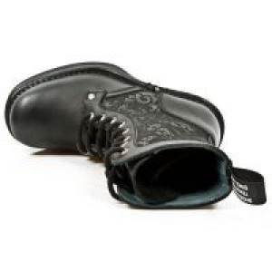  M.8363-C7 ITALI NEGRO BOX PLANE ENCAJE 54 PL NRK SKULL ACERO New Rock M.8363-C7 -  