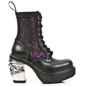  M.8363-C8 ITALI NEGRO BOX FUCSIA METAL ENCAJE 54 PL NRK SKUL New Rock M.8363-C8 -  