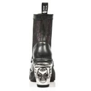  M.8363-C8 ITALI NEGRO BOX FUCSIA METAL ENCAJE 54 PL NRK SKUL New Rock M.8363-C8 -  