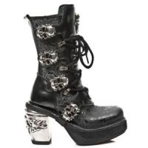  M.8366-S1 VINTAGE FLOWER NEGRO, ANTIK NEGRO, T.SKULL ACERO New Rock M.8366-S1 -  