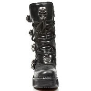  M.8366-S1 VINTAGE FLOWER NEGRO, ANTIK NEGRO, T.SKULL ACERO New Rock M.8366-S1 -  