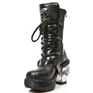  M.8366-S1 VINTAGE FLOWER NEGRO, ANTIK NEGRO, T.SKULL ACERO New Rock M.8366-S1 -  