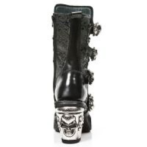  M.8366-S1 VINTAGE FLOWER NEGRO, ANTIK NEGRO, T.SKULL ACERO New Rock M.8366-S1 -  
