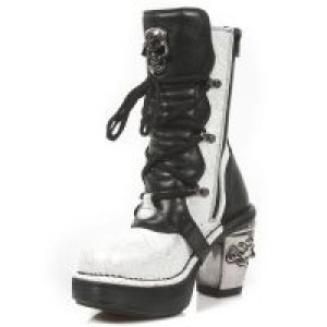  M.8366-S5 VINTAGE FLOWER BLANCO-PLATA, ROCK NEGRO, NRK SKULL New Rock M.8366-S5 -  