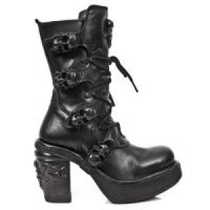  M.8366-S8 ITALI NEGRO, NOMADA NEGRO, PLT. NKR T.SKULL OXIDO New Rock M.8366-S8 -  