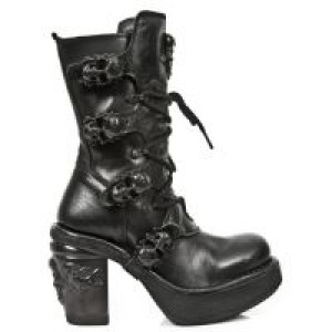  M.8366-S8 ITALI NEGRO, NOMADA NEGRO, PLT. NKR T.SKULL OXIDO New Rock M.8366-S8 -  