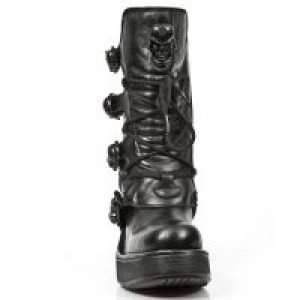  M.8366-S8 ITALI NEGRO, NOMADA NEGRO, PLT. NKR T.SKULL OXIDO New Rock M.8366-S8 -  