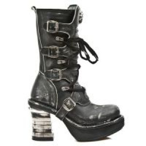  M.8373-C3 VINTAGE RASPADO NEGRO PL NEGRO NRK TACON BANDAS AC New Rock M.8373-C3 -  
