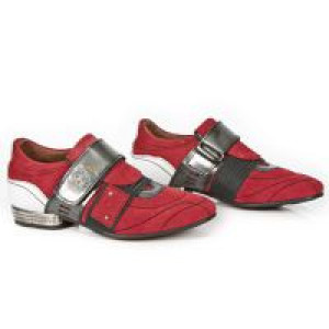  M.8401-C12 VELOUR ROJO ANTIK ACERO NAPA BLANCA TPU NEGRO SNO -  8