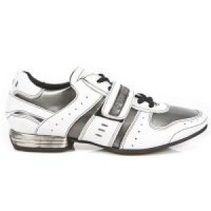  M.8409-C6 NAPA BLANCA ANTIK ACERO TPU NEGRO SNOB TACON ACERO -  1