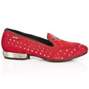  M.8415-C5 VELOUR ROJO VIVO NEGRO TPU NEGRO SNOB TACON ACERO -  1