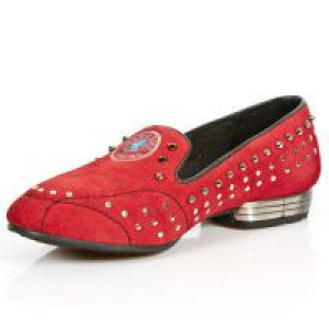  M.8415-C5 VELOUR ROJO VIVO NEGRO TPU NEGRO SNOB TACON ACERO -  4