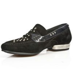  M.8423-C1 VELOUR NEGRO CHAROL STUCO ACERO TPU NEGRO SNOB ACE -  4