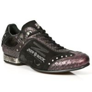  M.8425-C2 SERPENTE LILA VELOUR NEGRO PULIK ACERO TPU SNOB NE New Rock M.8425-C2 -  