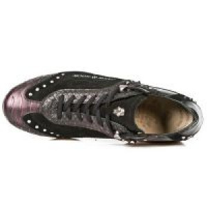 M.8425-C2 SERPENTE LILA VELOUR NEGRO PULIK ACERO TPU SNOB NE New Rock M.8425-C2 -  