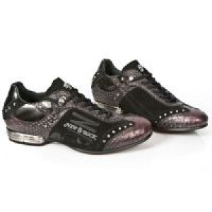  M.8425-C2 SERPENTE LILA VELOUR NEGRO PULIK ACERO TPU SNOB NE New Rock M.8425-C2 -  