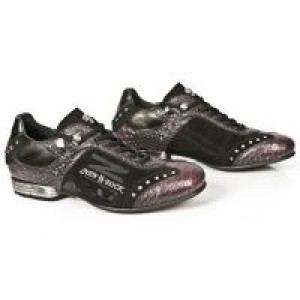  M.8425-C2 SERPENTE LILA VELOUR NEGRO PULIK ACERO TPU SNOB NE New Rock M.8425-C2 -  