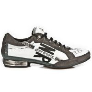  M.8426-C10 VELOUR GRIS NAPA BLANCA GALIA GRIS BOX PLANE SNOB New Rock M.8426-C10 -  