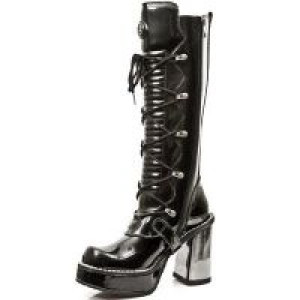  M.9908-C2 CHAROL NEGRO PLATAFORMA NEW CIRCLE TACON ACERO -  4