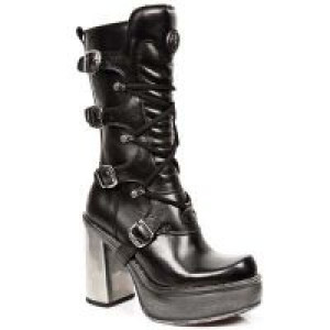  M.9973-VC11 VEGAN NEGRO PLATAFORMA NEW CIRCLE TACON ACERO -  2