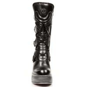  M.9973-VC11 VEGAN NEGRO PLATAFORMA NEW CIRCLE TACON ACERO -  3