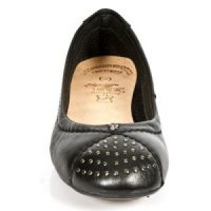  M.BL002-C4 NAPA NEGRA TPU NEGRO BAILARINAS TACON BL ACERO -  3