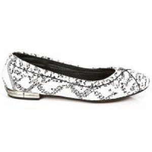  M.BL003-C7 PITON BLANCO TPU NEGRO BAILARINAS TACON BL ACERO New Rock M.BL003-C7 -  