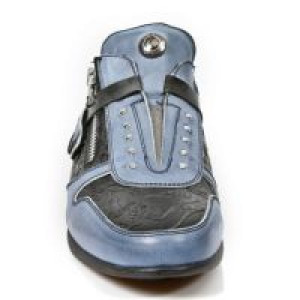  M.HY018-C8 BOX TALCO AZUL VINTAGE FLOWER NEGRO PULIK ACERO E -  3