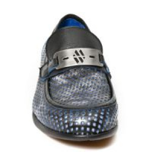  M.HY025-C1 BOX PLANE PERFORADO CUAD 2035 REVESS AZUL LUX NEG -  3