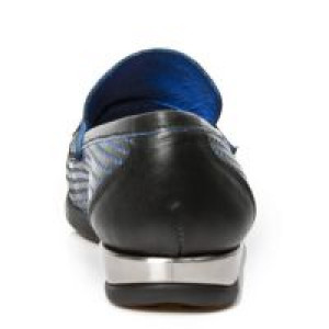  M.HY025-C1 BOX PLANE PERFORADO CUAD 2035 REVESS AZUL LUX NEG -  5