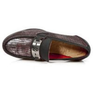  M.HY025-C2 BOX PLANE PERFORADO CUAD 2035 REVESS ROJO LUX NEG -  7
