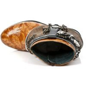  M.HY101-C8 VINTAGE FLOWER CUERO ALASKA CUERO NOMADA NEGRO HY -  7