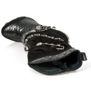  M.MAG034-C10 VELOUR NEGRO, PITON NEGRO, PULIK ACERO, MAGNE -  7