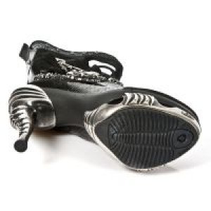   M.MAG034-S1 VELOUR NEGRO, PITON NEGRO, PULIK ACERO, MAGNE -  6